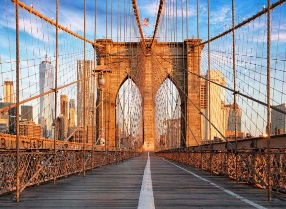 Brooklyn Bridge, New York City, nobody
