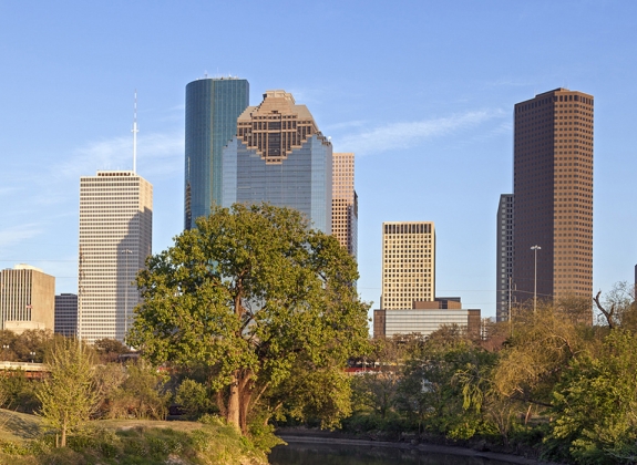 Buffalo Bayou and Downtown Houston, Texas