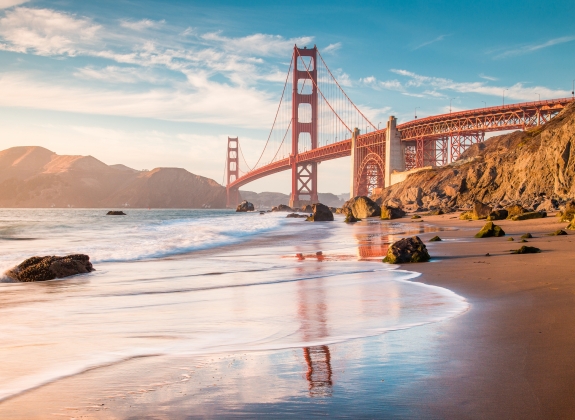 bay bridge in San Francisco, California