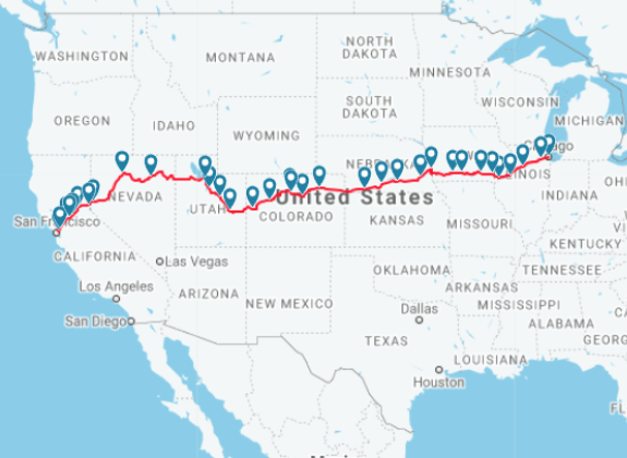 Amtrak's famous California Zephyr route