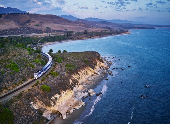 pacific surfliner amtrak route in california