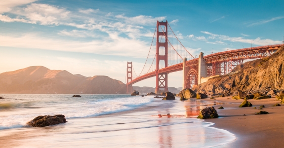 San Francisco Bay Bridge in California bay bridge in San Francisco, California