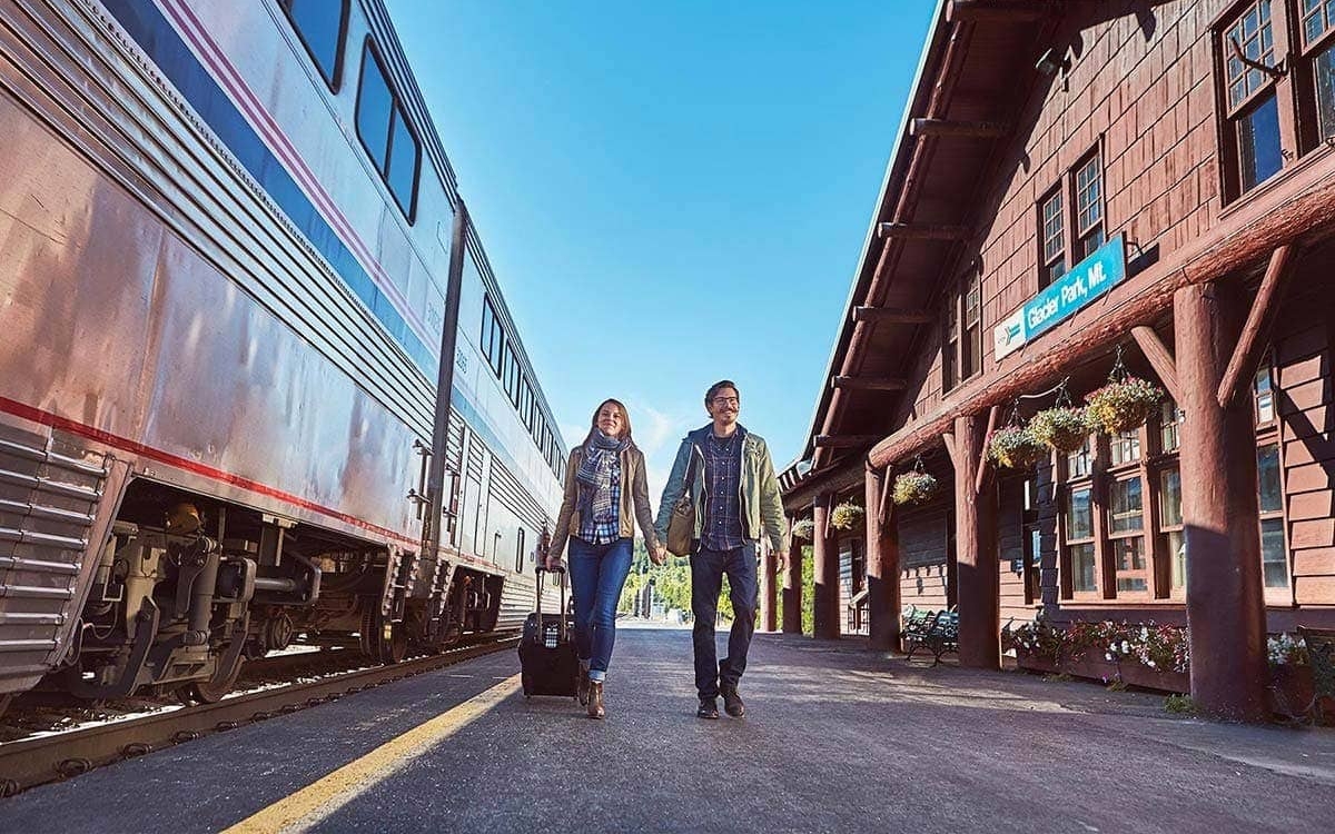 Glacier Park Lodge, Montana, Train Platform