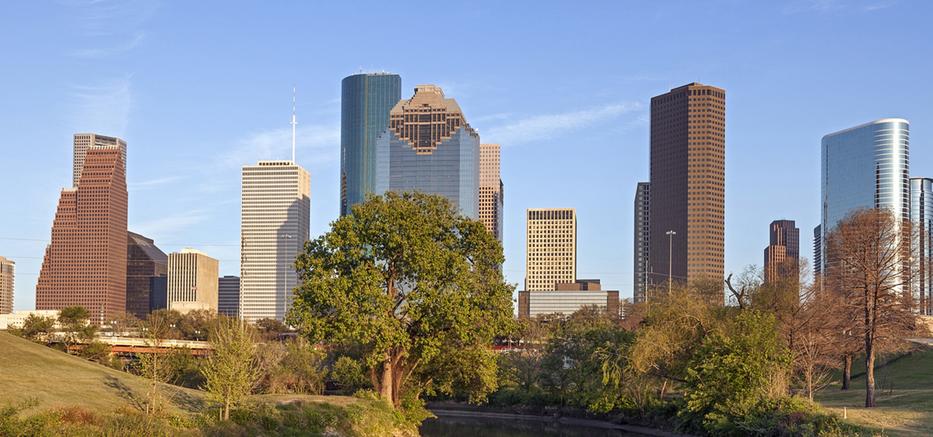Buffalo Bayou and Downtown Houston, Texas Buffalo Bayou and Downtown Houston, Texas
