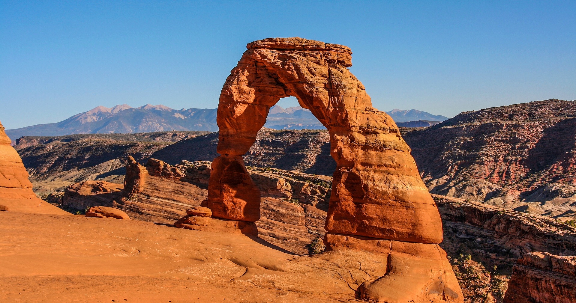 Arches National Park at nighttime